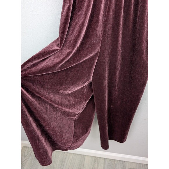 Urban Outfitters Velvet Maxi Dress Medium Adjustable Straps Pockets - Picture 3 of 10